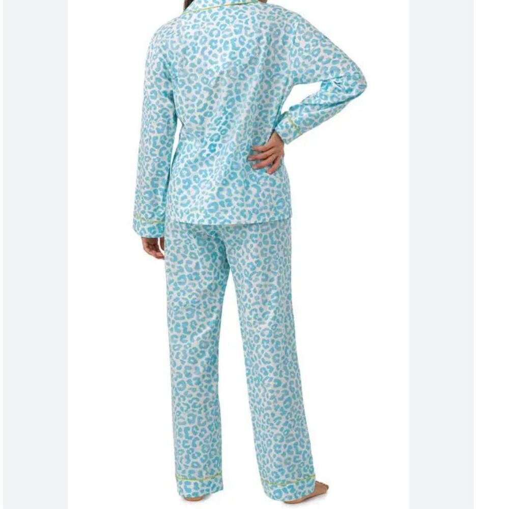 NWT Bedhead Turquoises Animal Print 100% Cotton L/S, Long Pajama Set Size Small - Picture 4 of 8